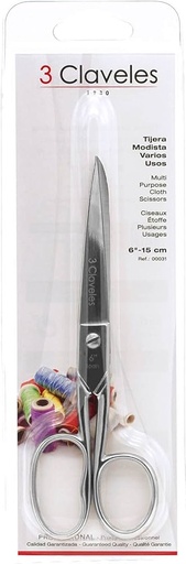 3 CLAVELES TIJERA MODISTA 6"(15 CM) - REF. 00031